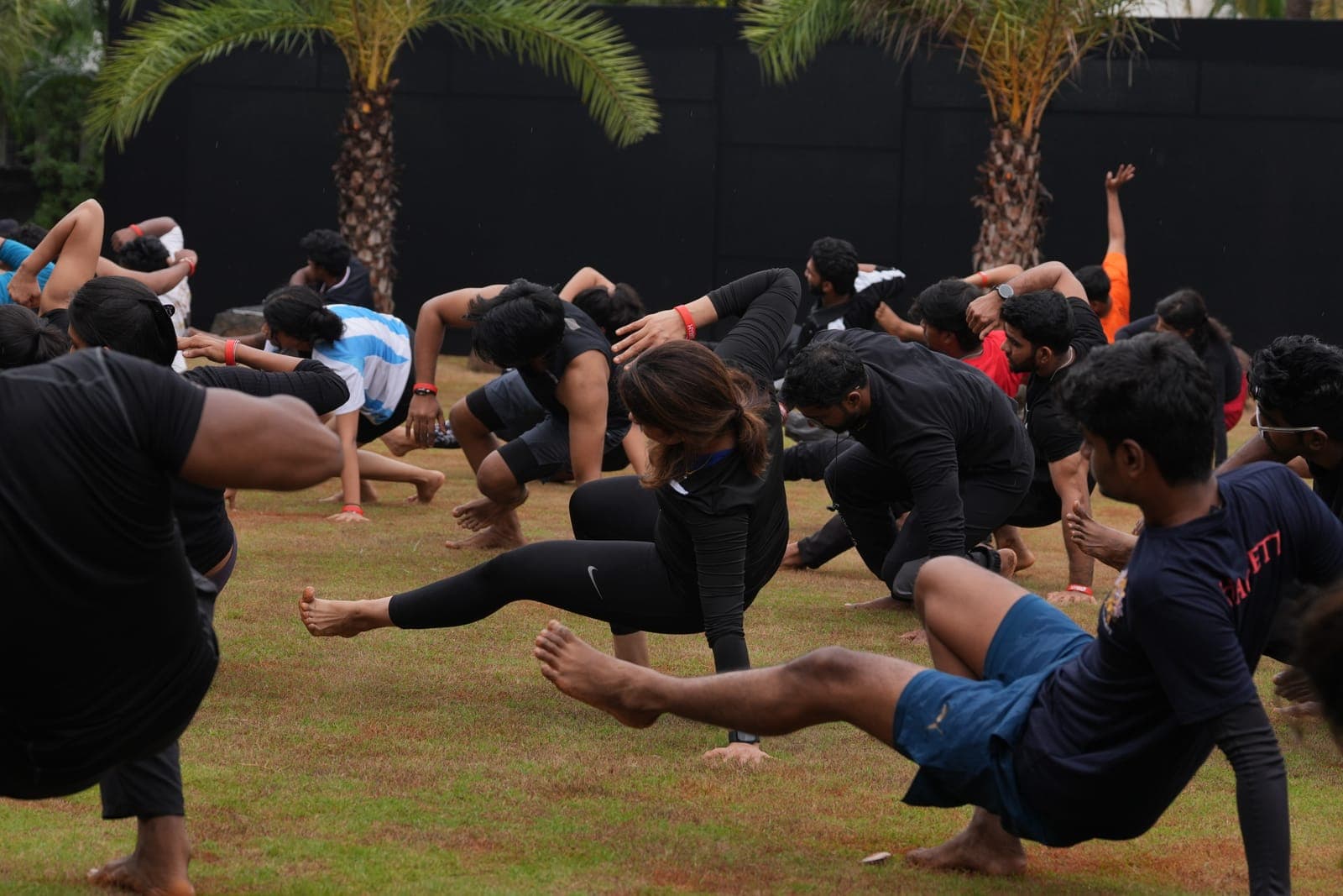 Controlled mobility practice during a Wildflow Thamizhan movement session